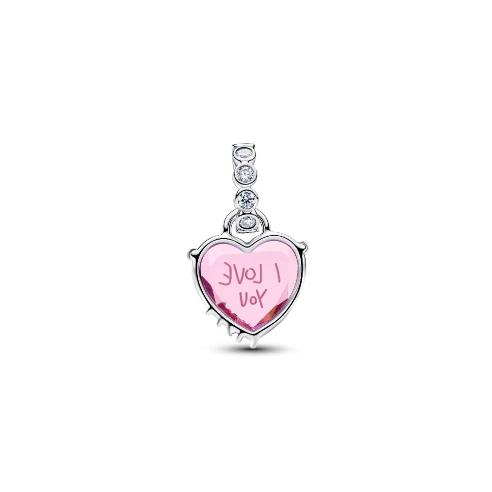 Pandora Silver I Love You Mom Dangle Charm - Image 5
