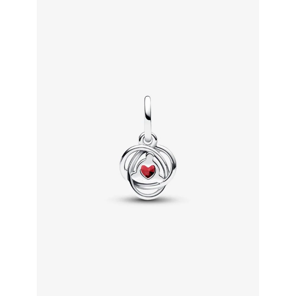Pandora Silver July Eternity Circle Dangle Charm - Image 5
