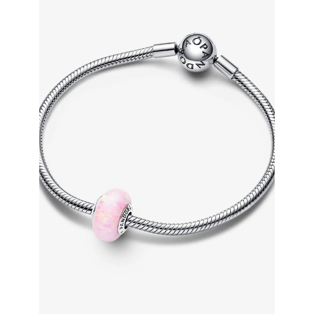 Pandora Silver Opalescent Pink Charm - Image 4