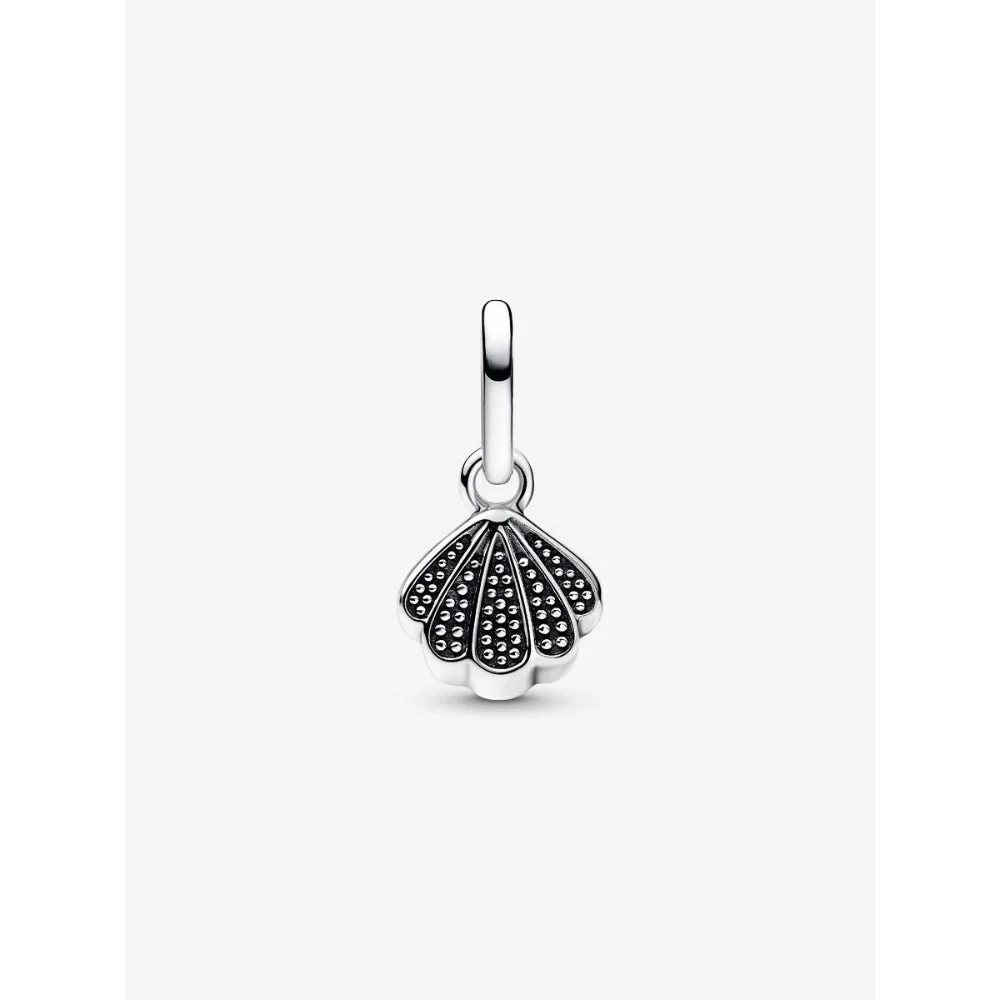 Pandora Silver Sparkling Shell Mini Dangle Charm - Image 4