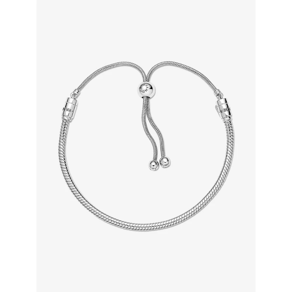 Pandora Silver Snake Chain Slider Bracelet - Image 3