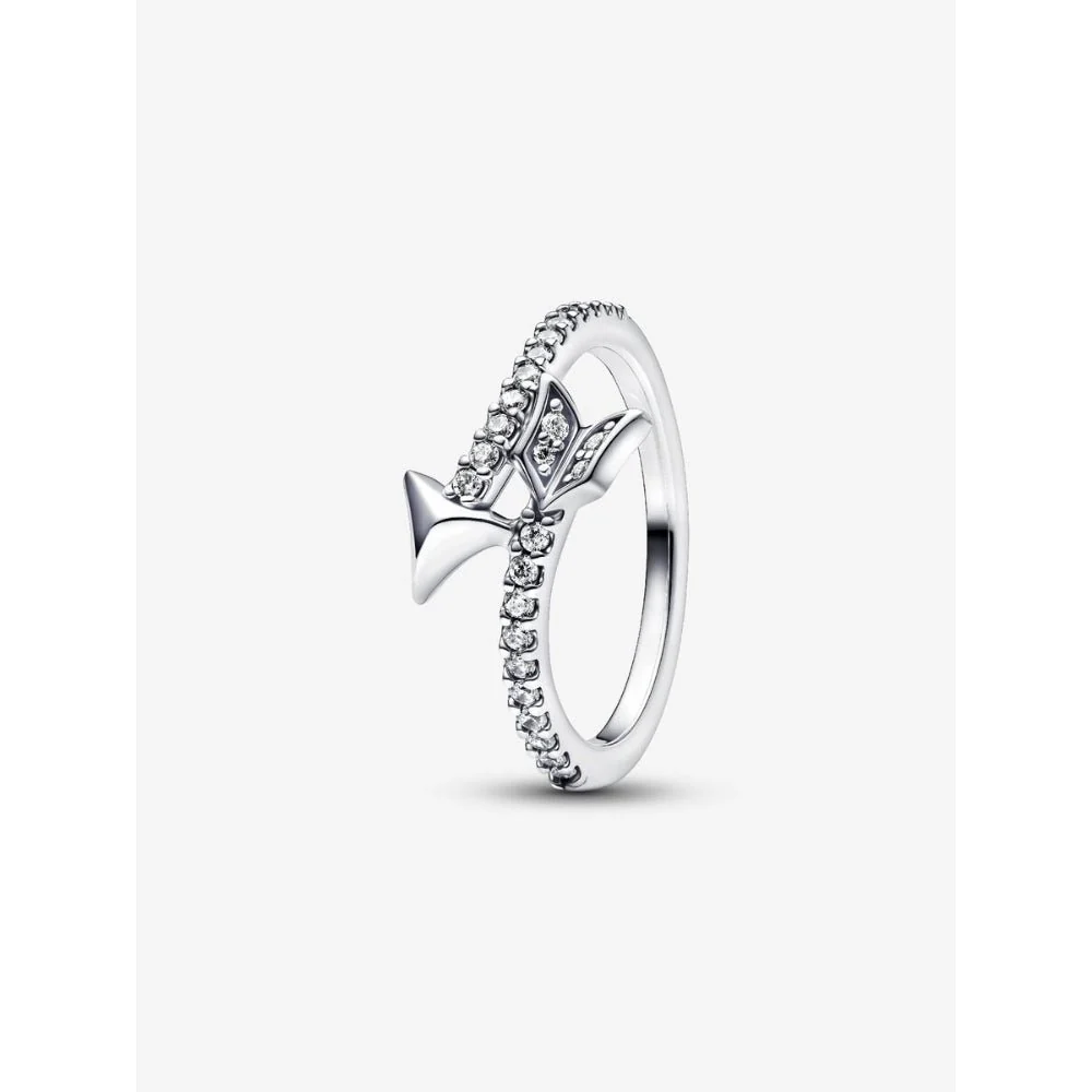 Pandora Silver Sparkling Arrow Ring