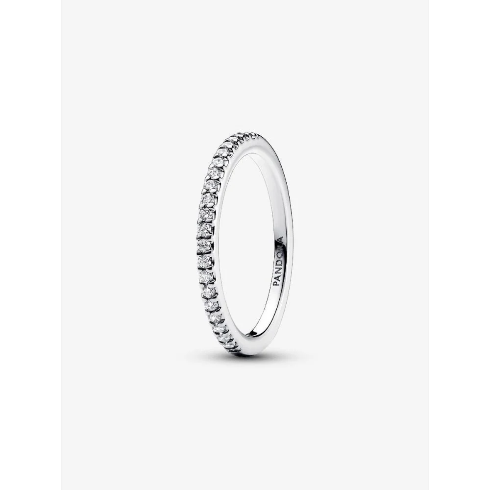 Pandora Silver Sparkling Band Ring