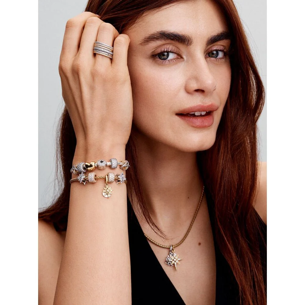 Pandora Silver Sparkling Band Ring - Image 4