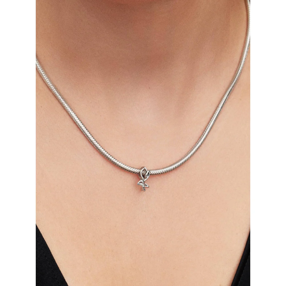 Pandora Silver Tulip Openwork Charm - Image 2