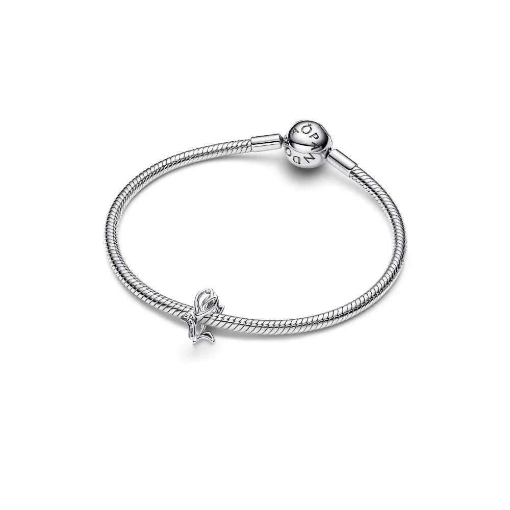 Pandora Silver Tulip Openwork Charm - Image 5