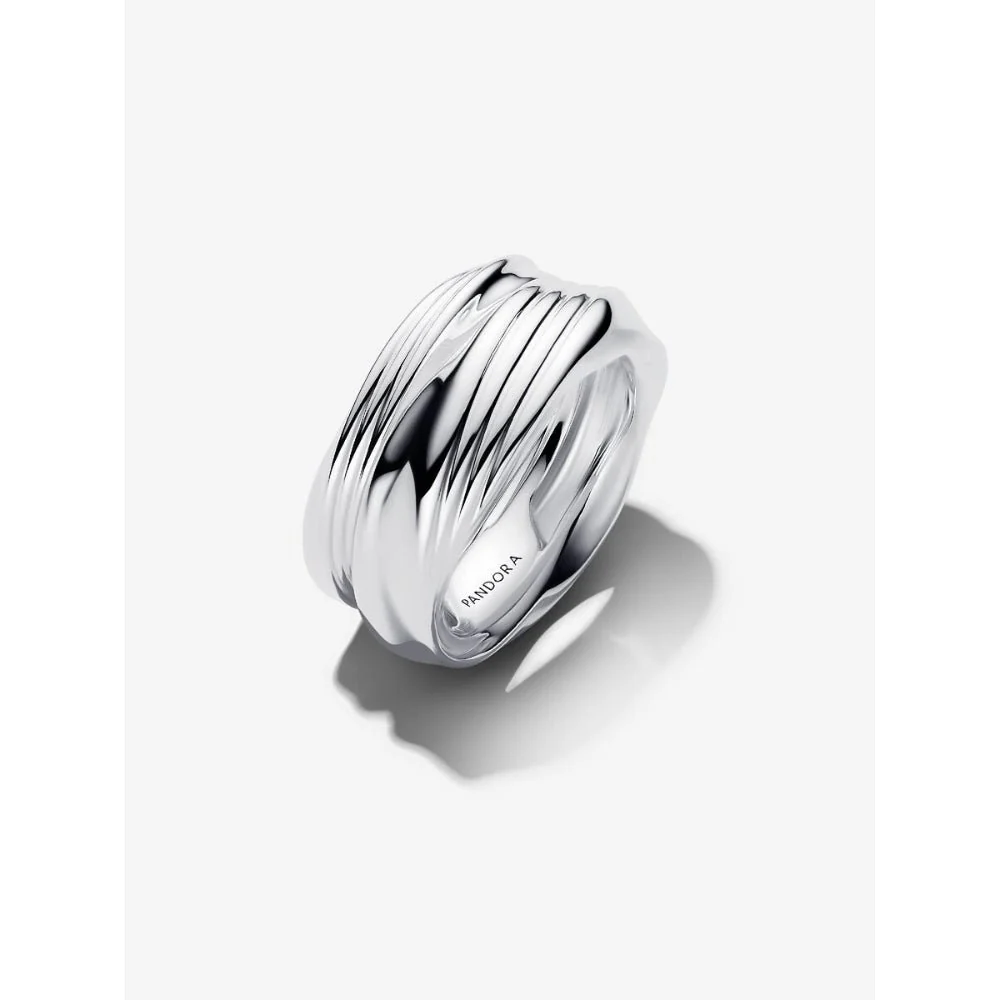 Pandora Silver Twisted Double Ring