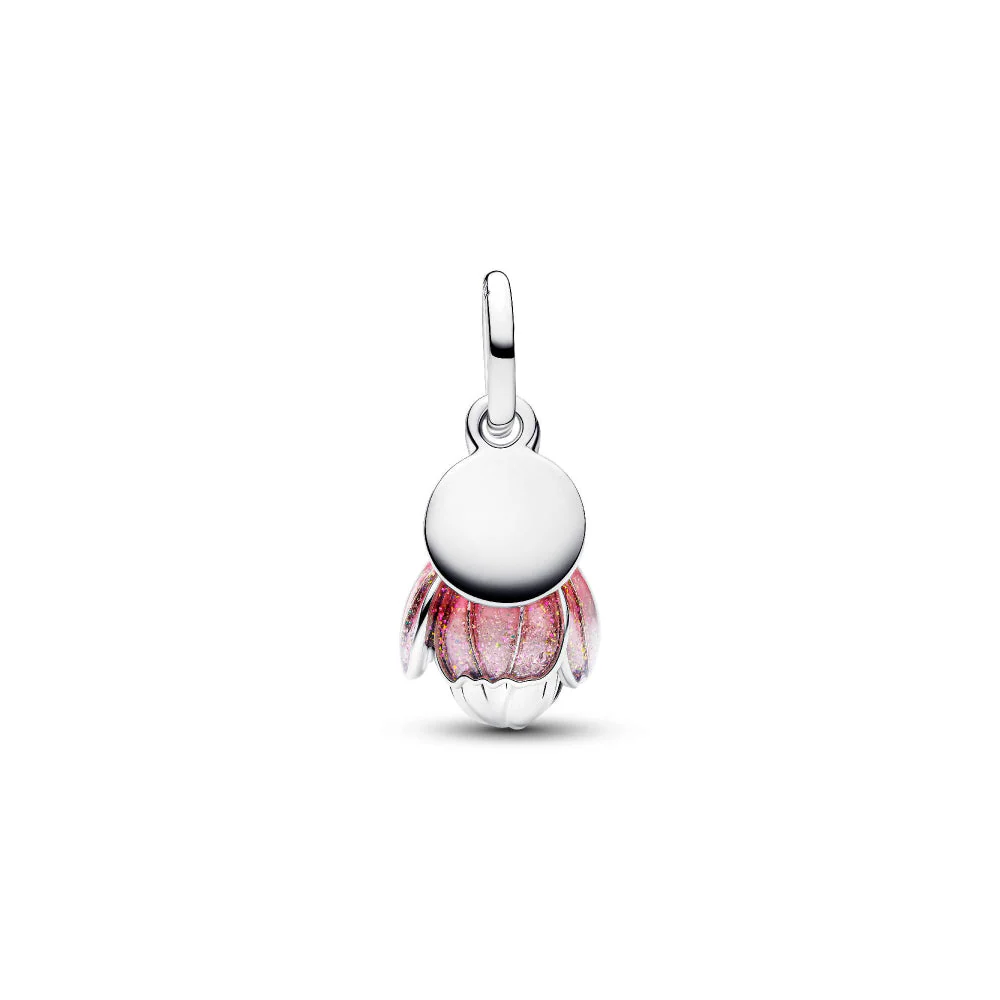 Pandora Silver Two-Tone Blooming Flower Dangle Charm - Image 5