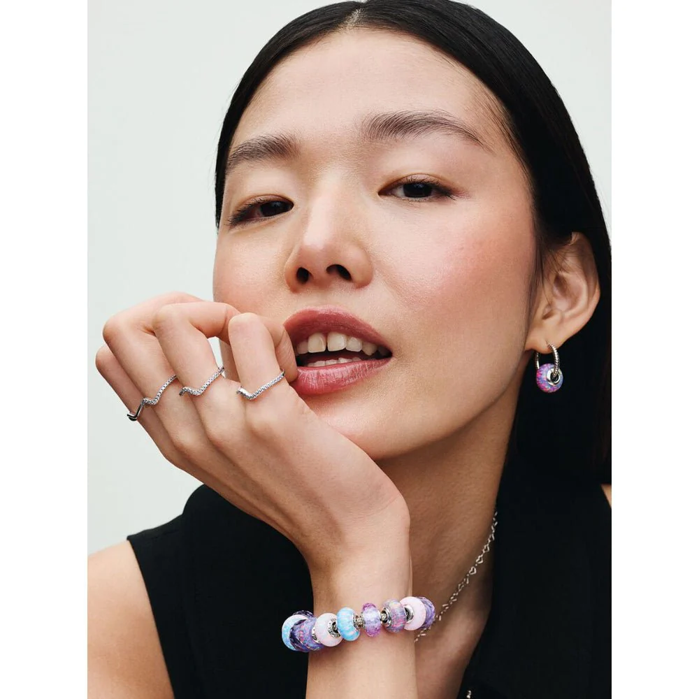 Pandora Silver Opalescent Ocean Blue Charm - Image 3