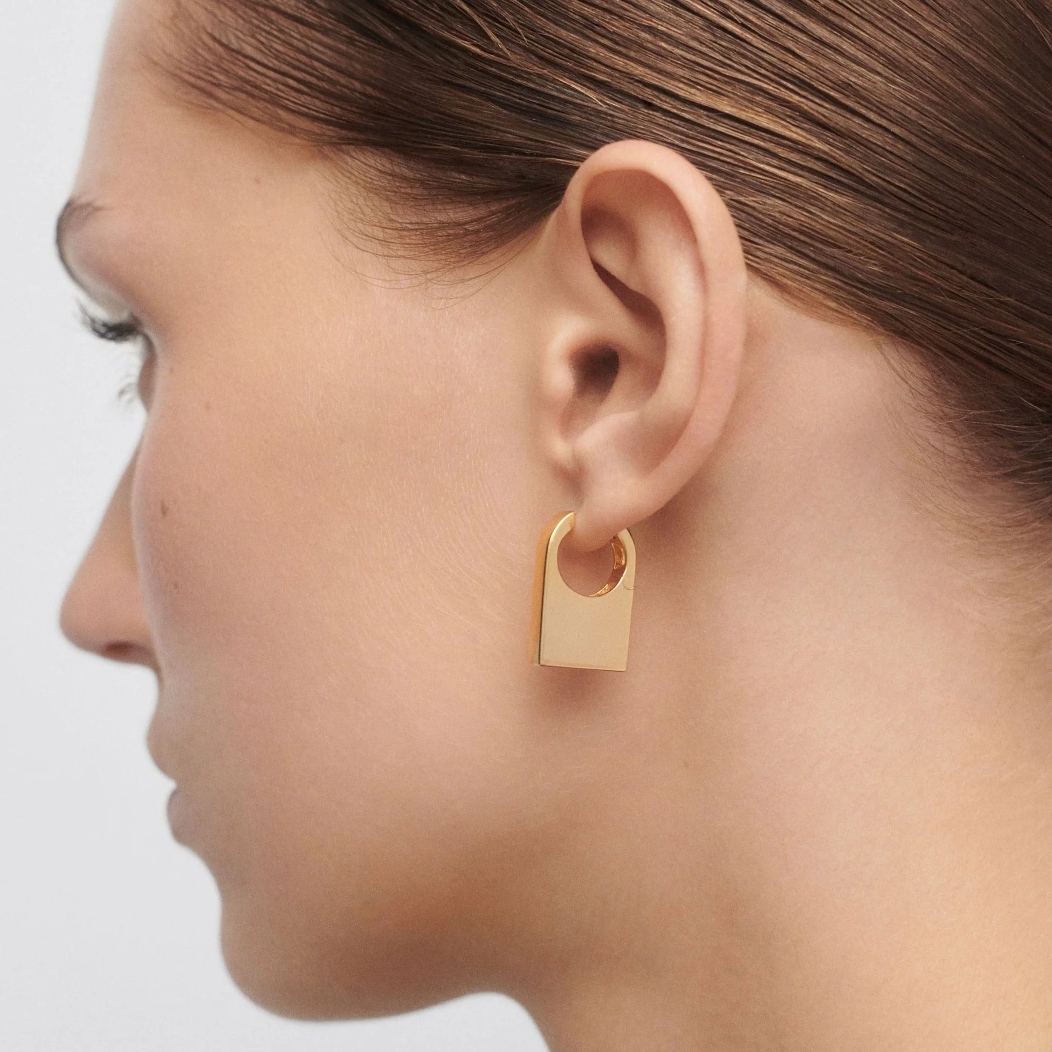 PDPAOLA Gold Chicago Hoop Earrings - Image 2