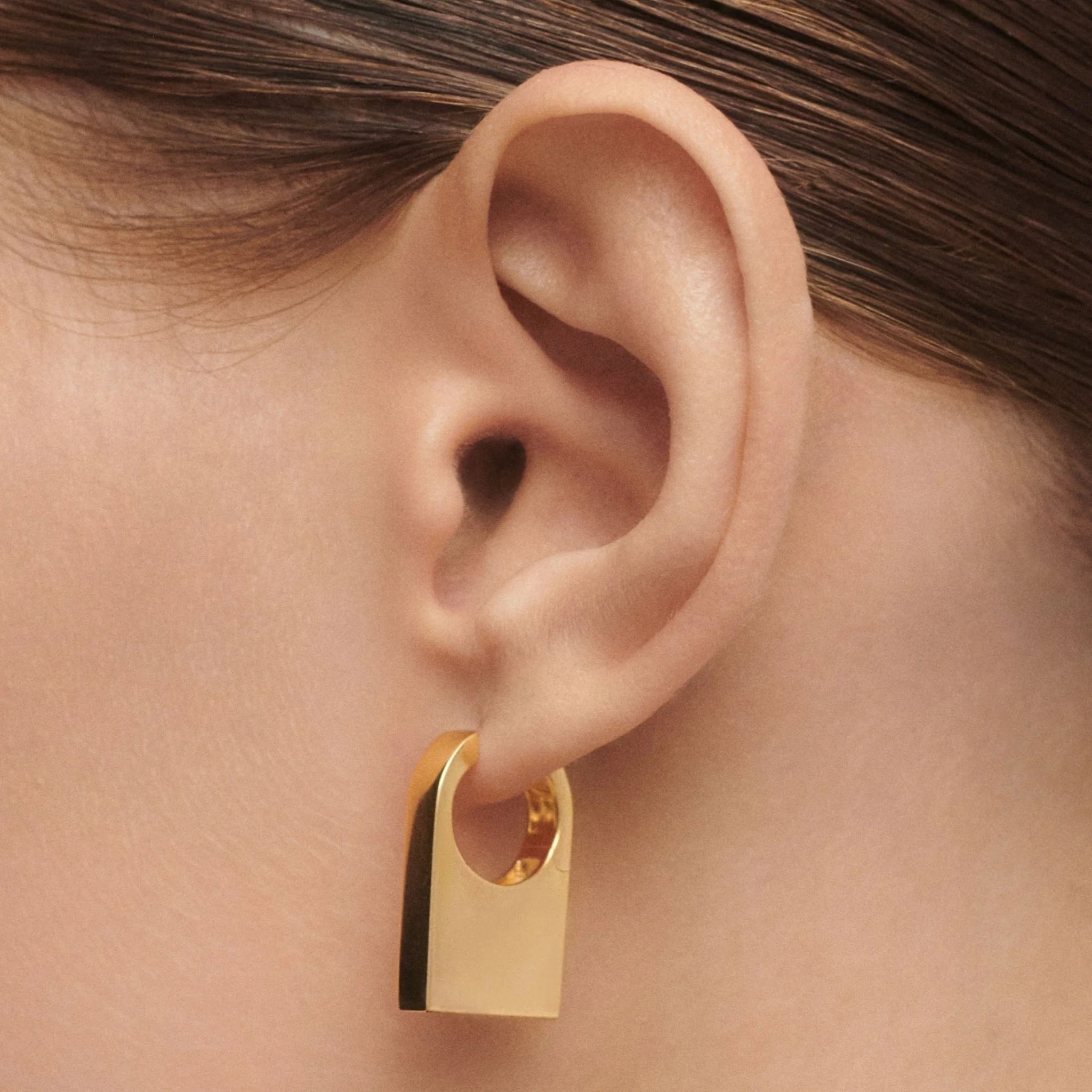 PDPAOLA Gold Chicago Hoop Earrings - Image 4