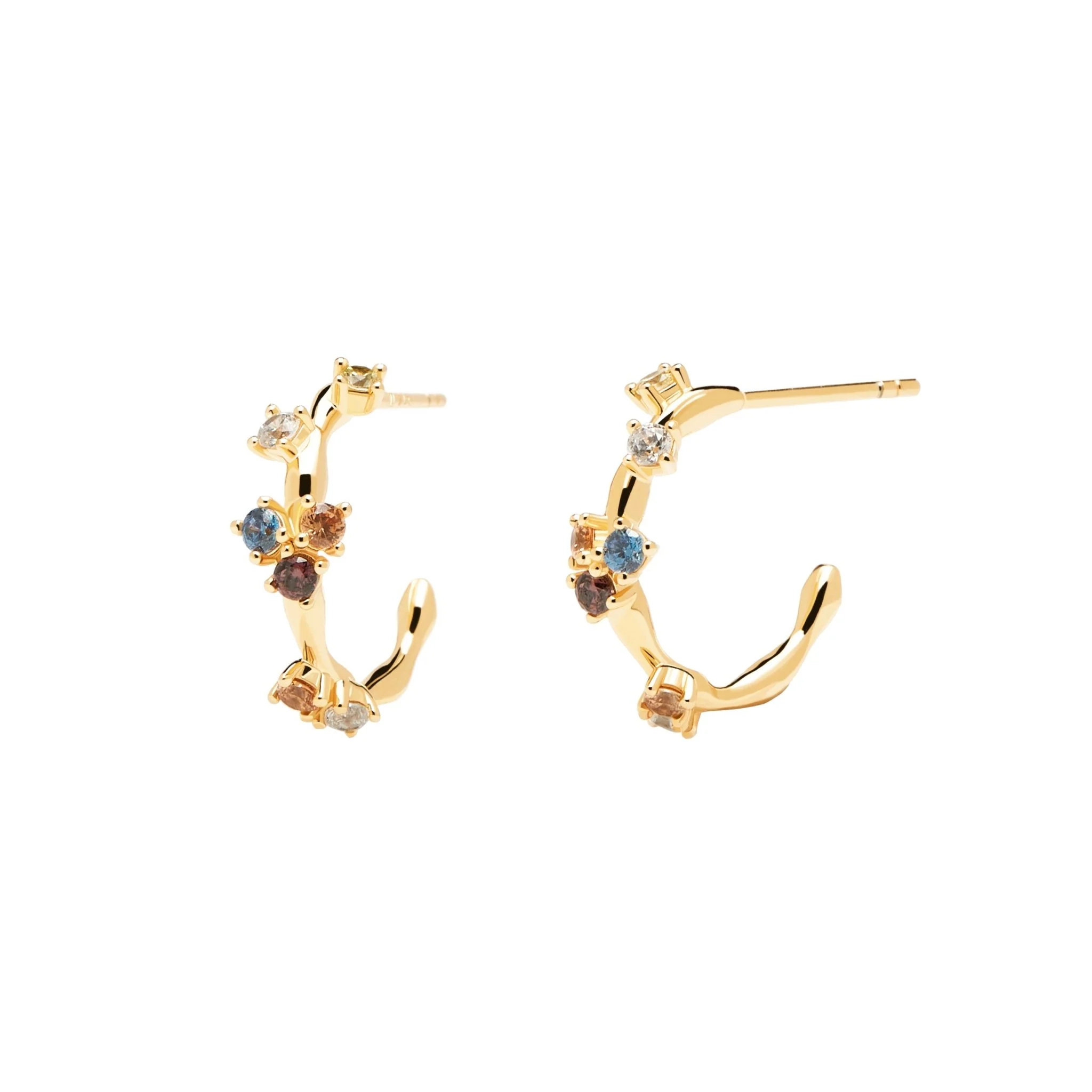 PDPAOLA Gold Five Earrings