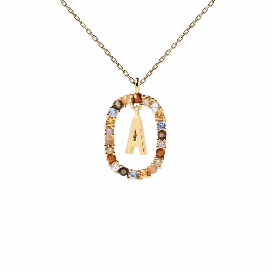 PDPAOLA Gold Letter A-Z Necklaces
