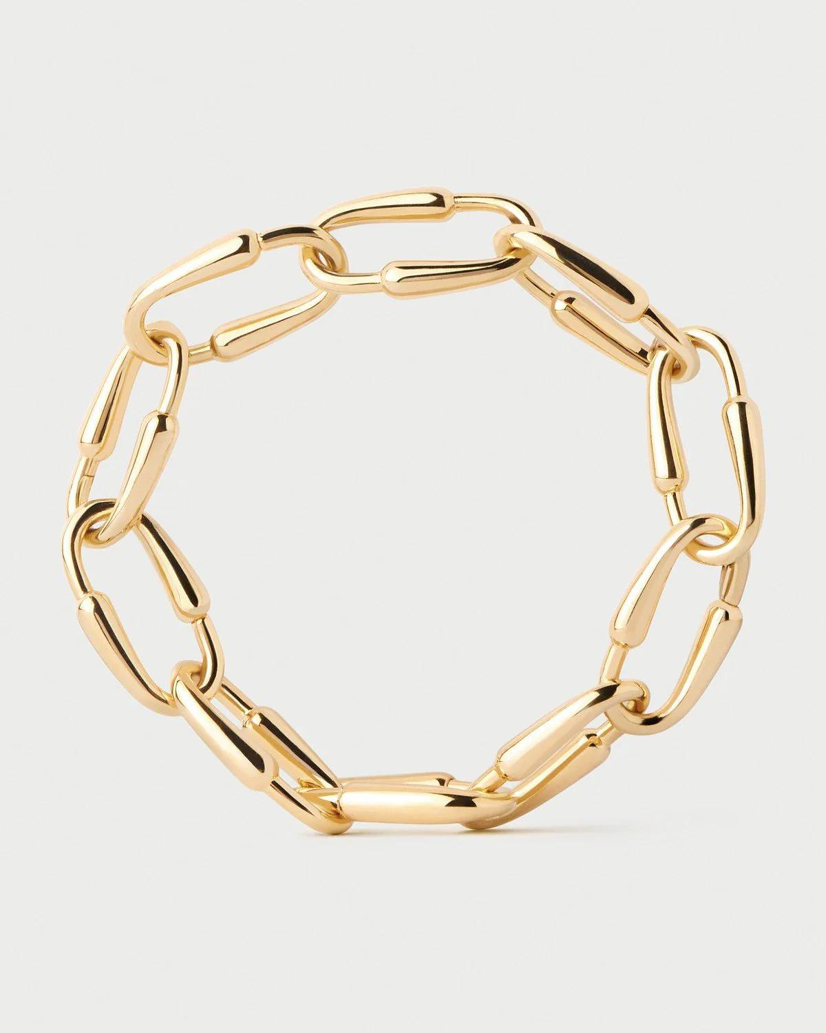 PDPAOLA Gold Loop Chain Bracelet