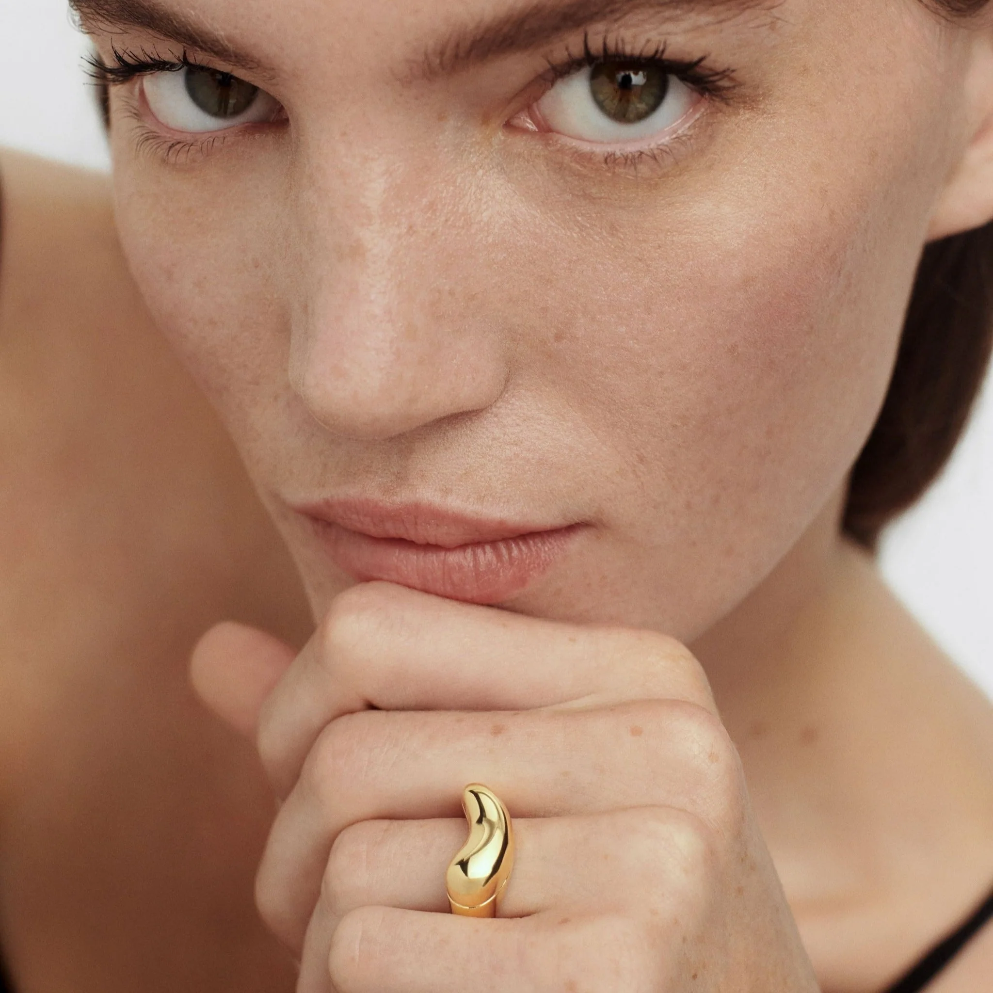 PDPAOLA Gold Aqua Ring - Image 2