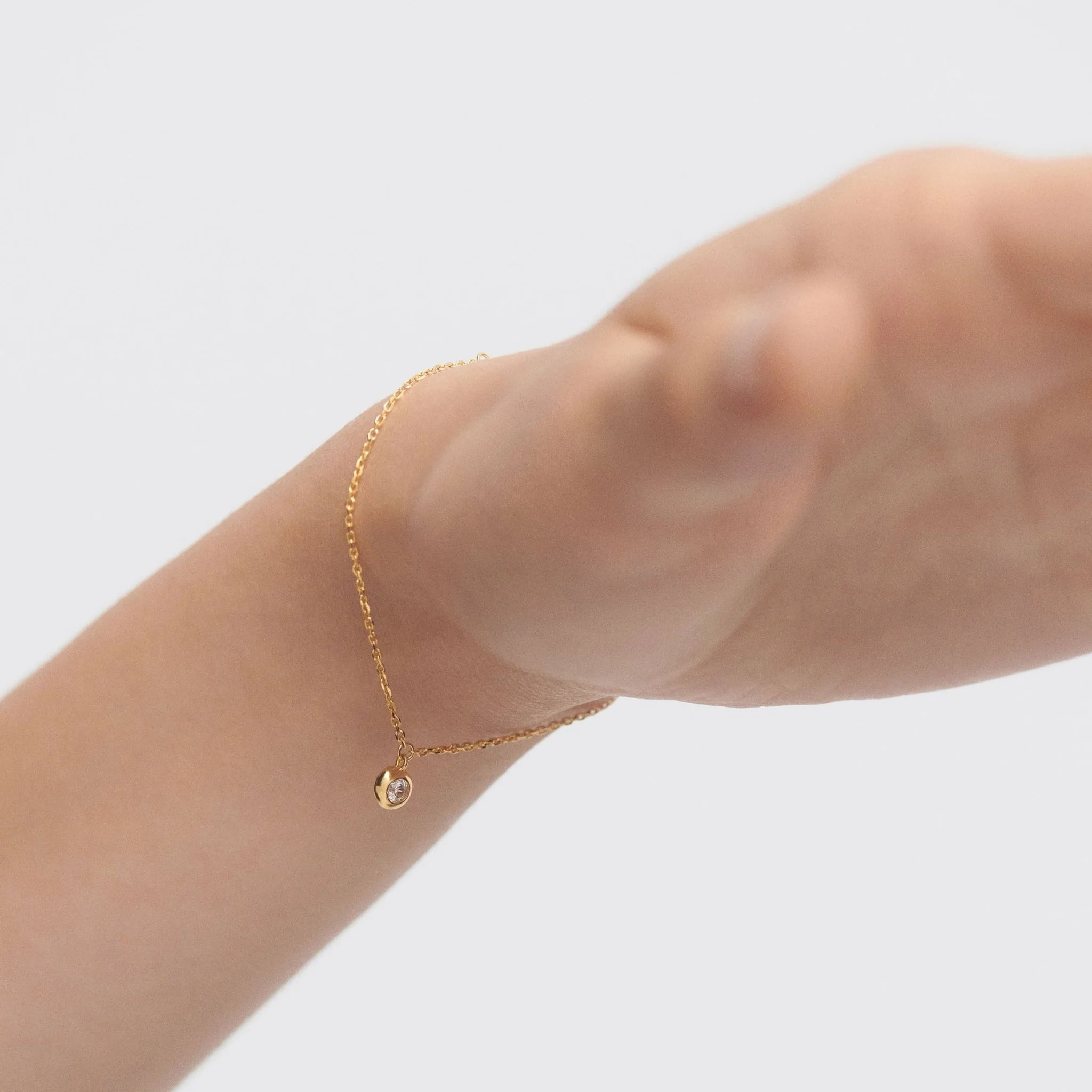 PDPAOLA Gold Sand Solitary Bracelet - Image 2