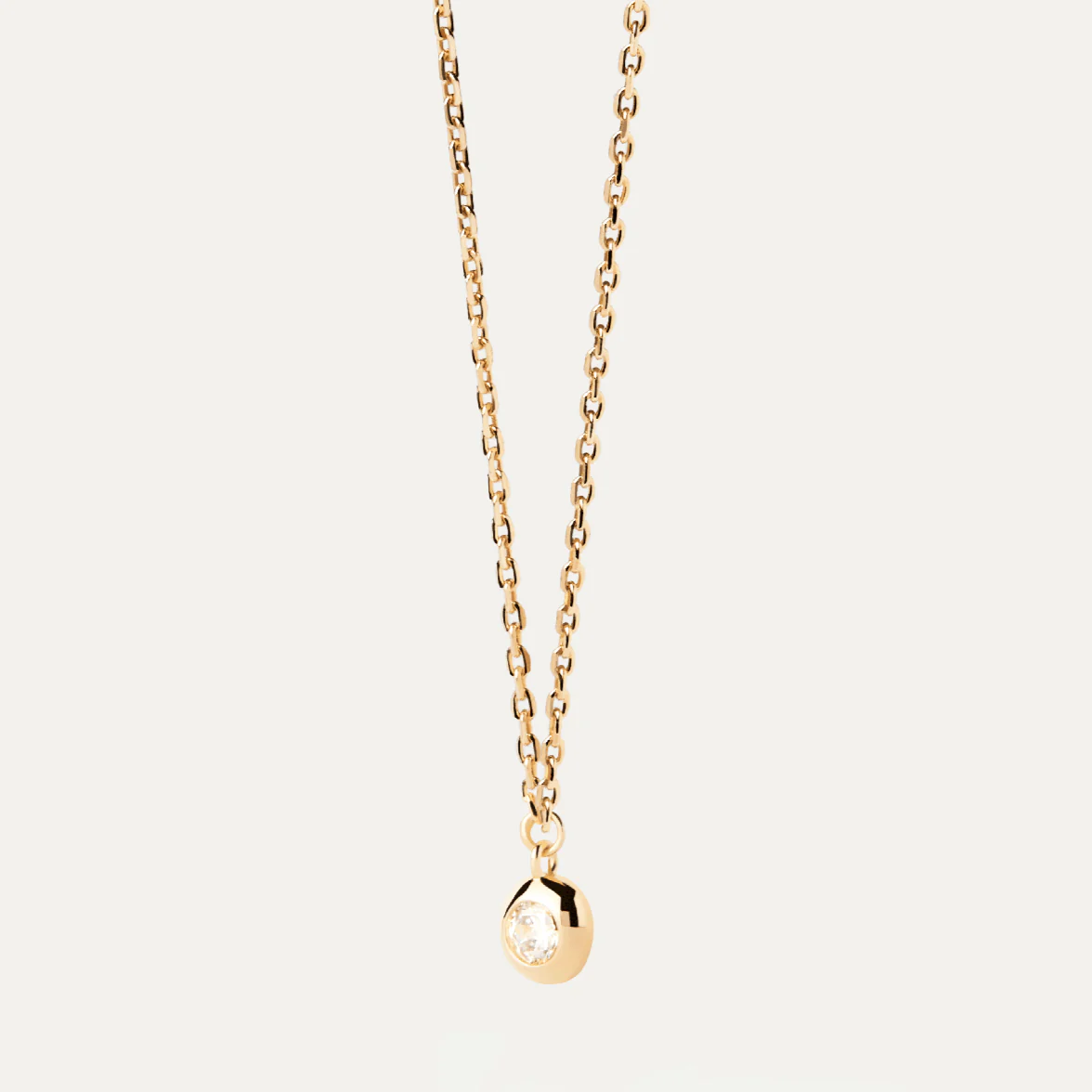 PDPAOLA Gold Sand Solitary Necklace - Image 3