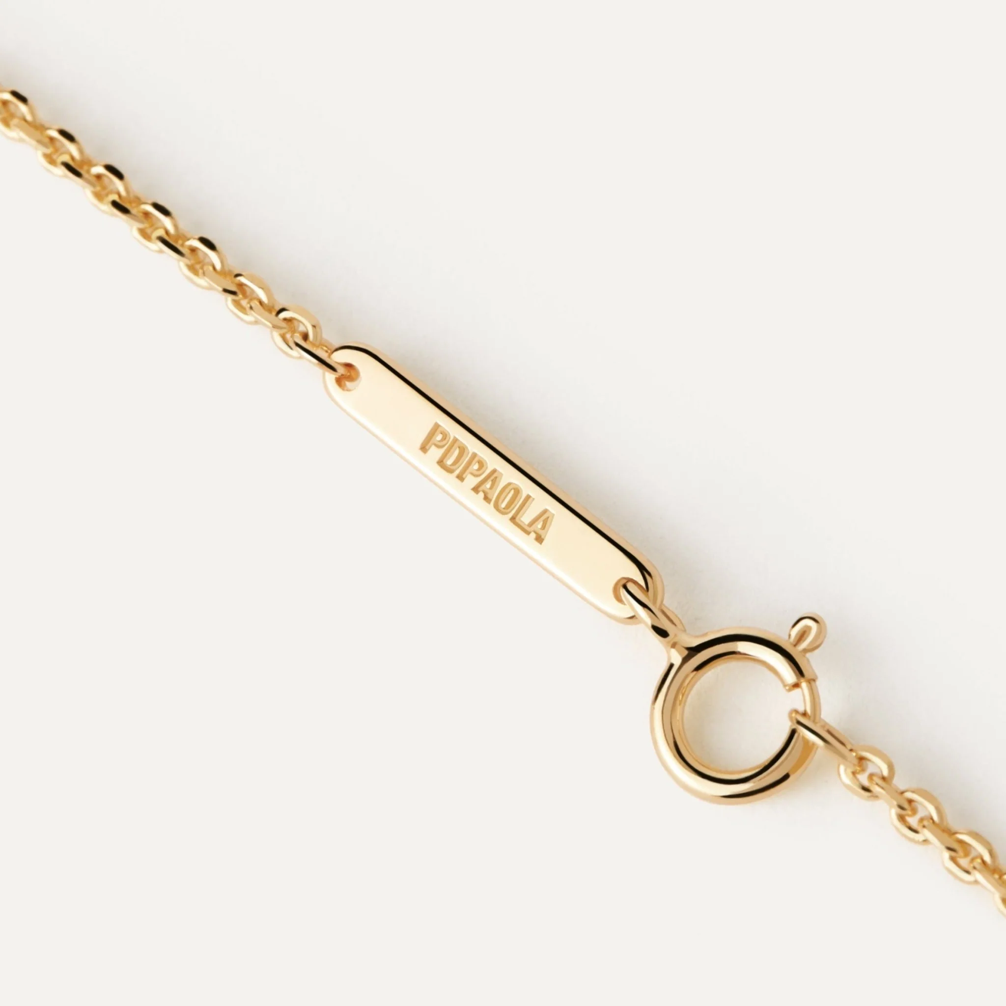 PDPAOLA Gold Sand Solitary Necklace - Image 5