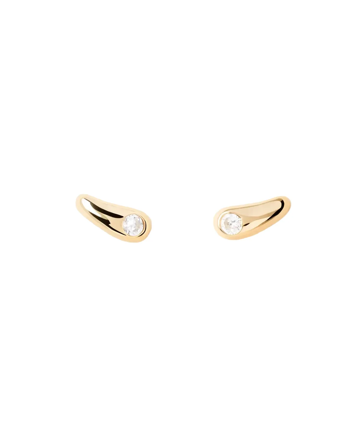 PDPAOLA Gold Serena Stud Earrings