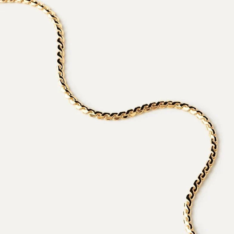 PDPAOLA Gold Serpentine Chain Necklace - Image 3