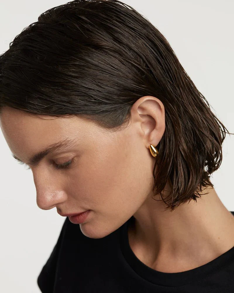 PDPAOLA Gold Small Sugar Earrings - Image 4