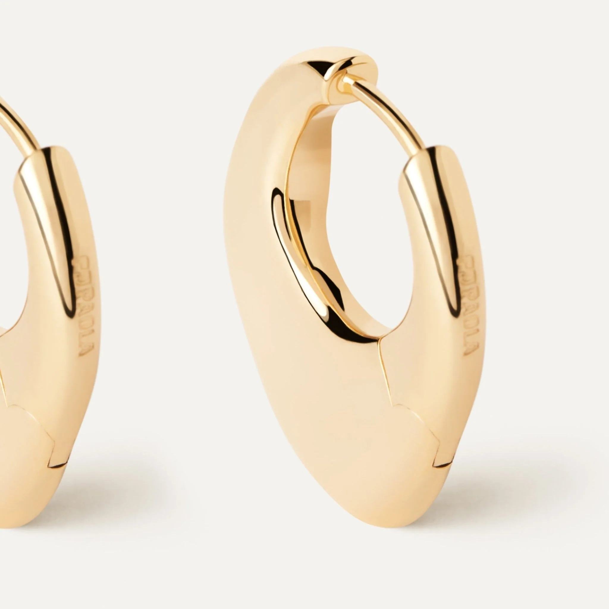PDPAOLA Gold Volcano Hoop Earrings - Image 3