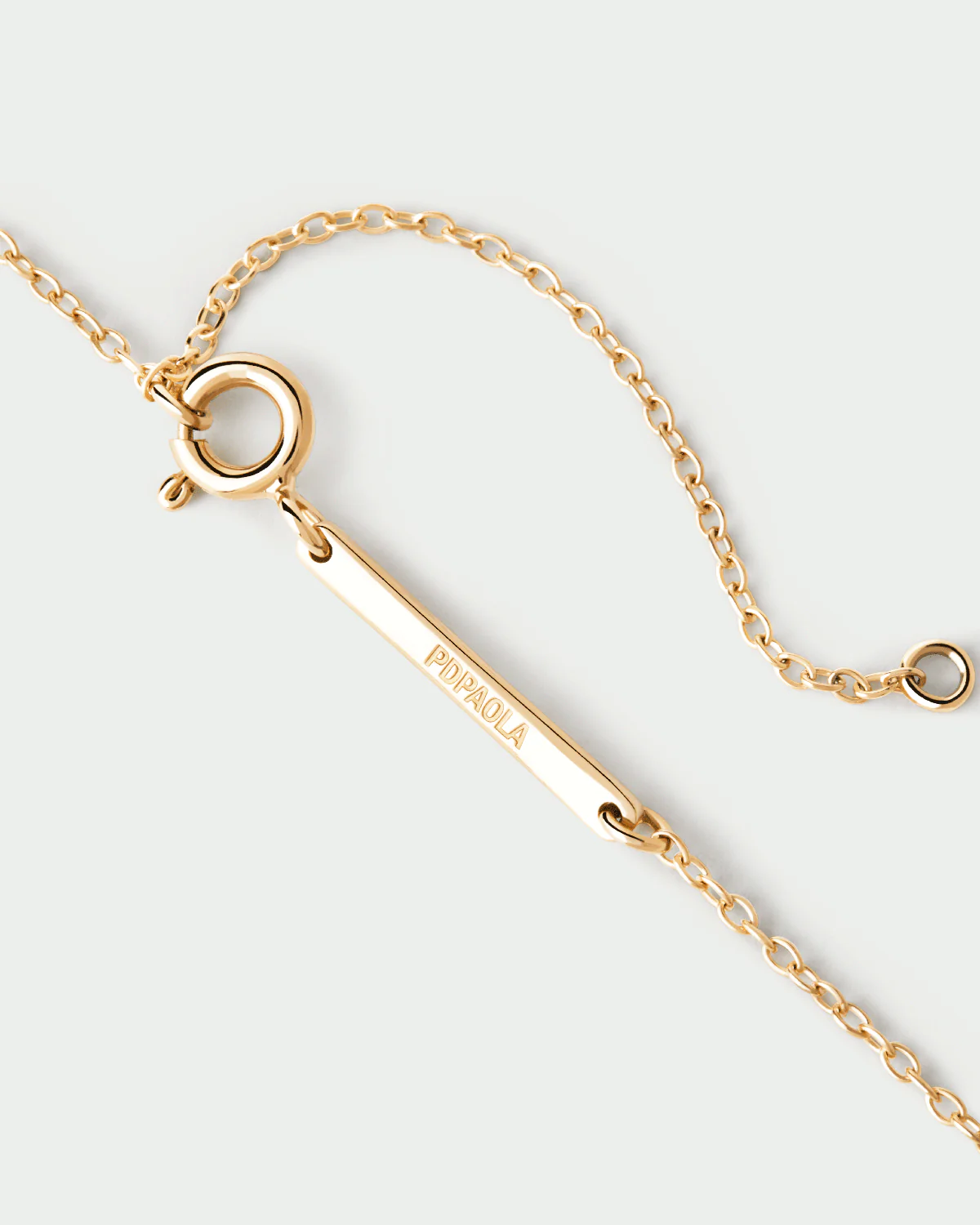 PDPAOLA Gold Prehnite Bay Necklace - Image 5