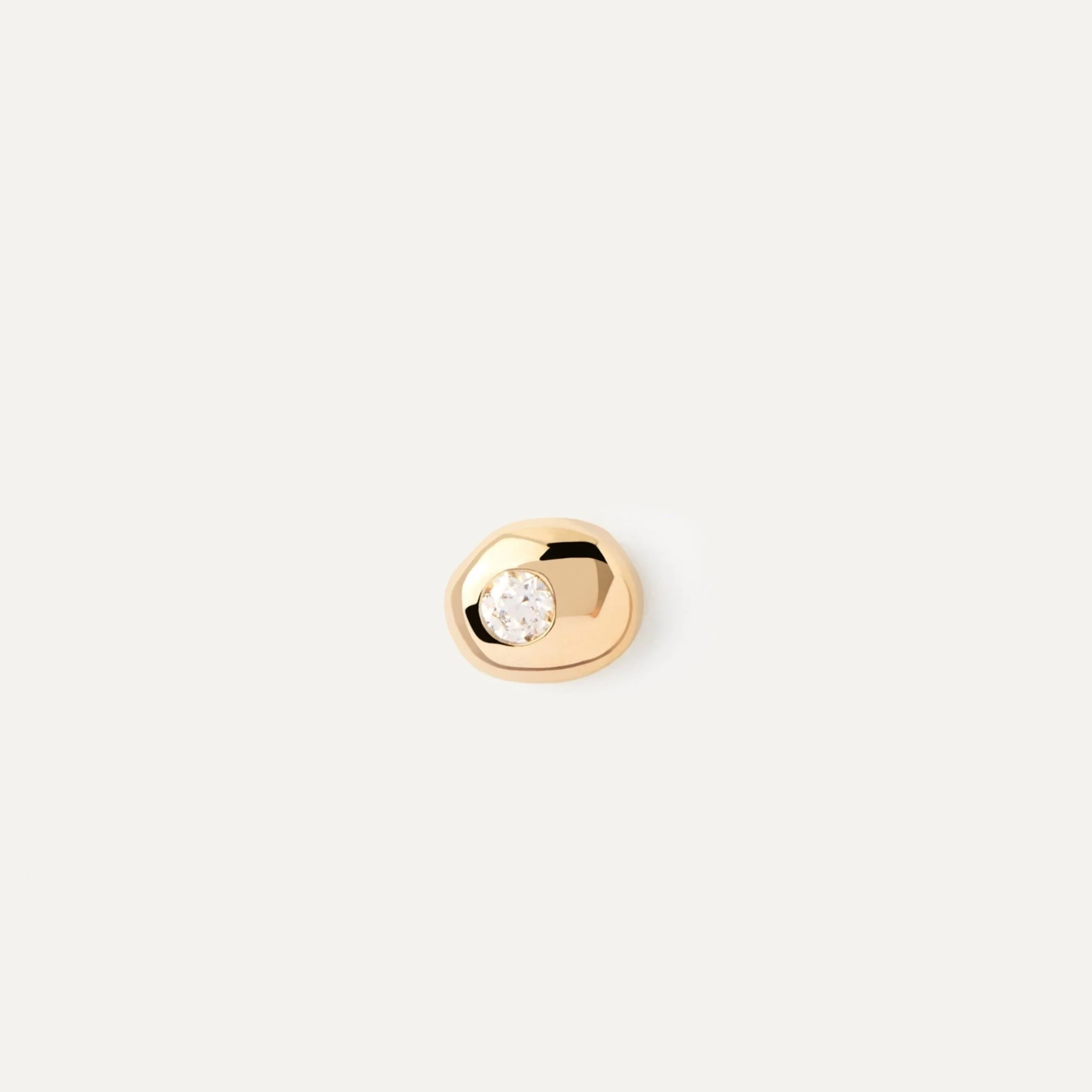 PDPAOLA Gold Sand Single Stud Earring - Image 5