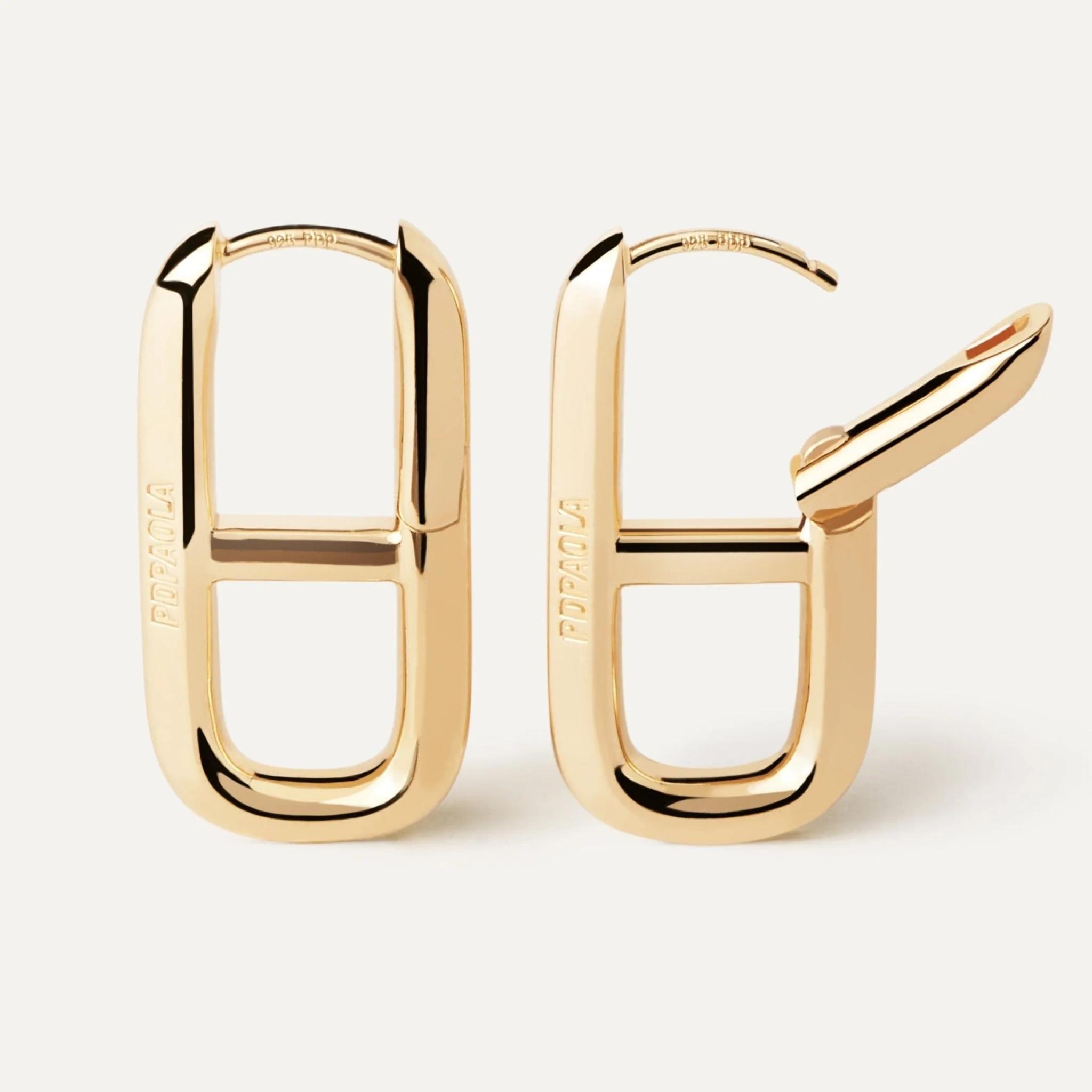 PDPAOLA Gold Texas Hoop Earrings - Image 3