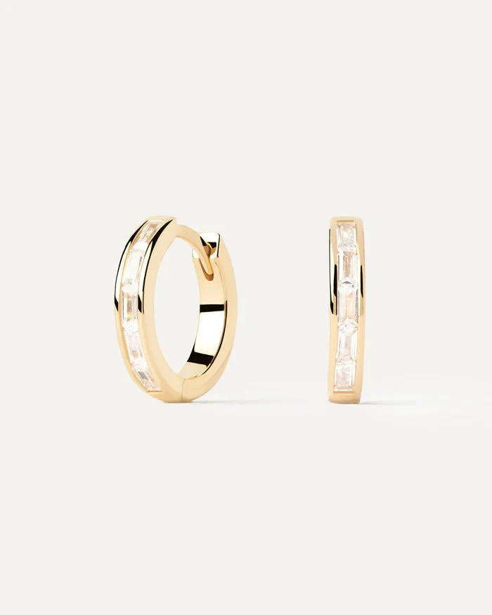 PDPAOLA Gold Viena Hoops - Image 3