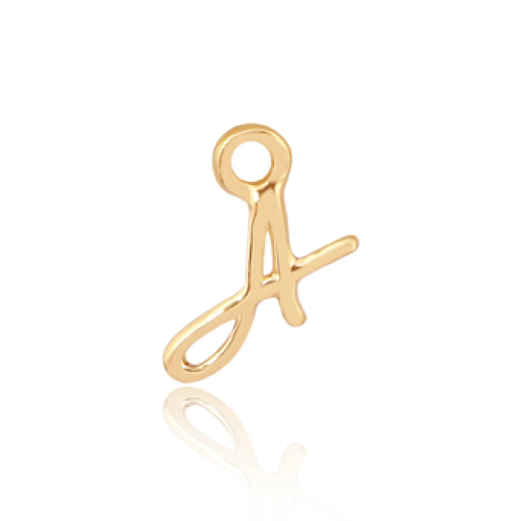 Mococo Welded Forever Gold A Initial Charm
