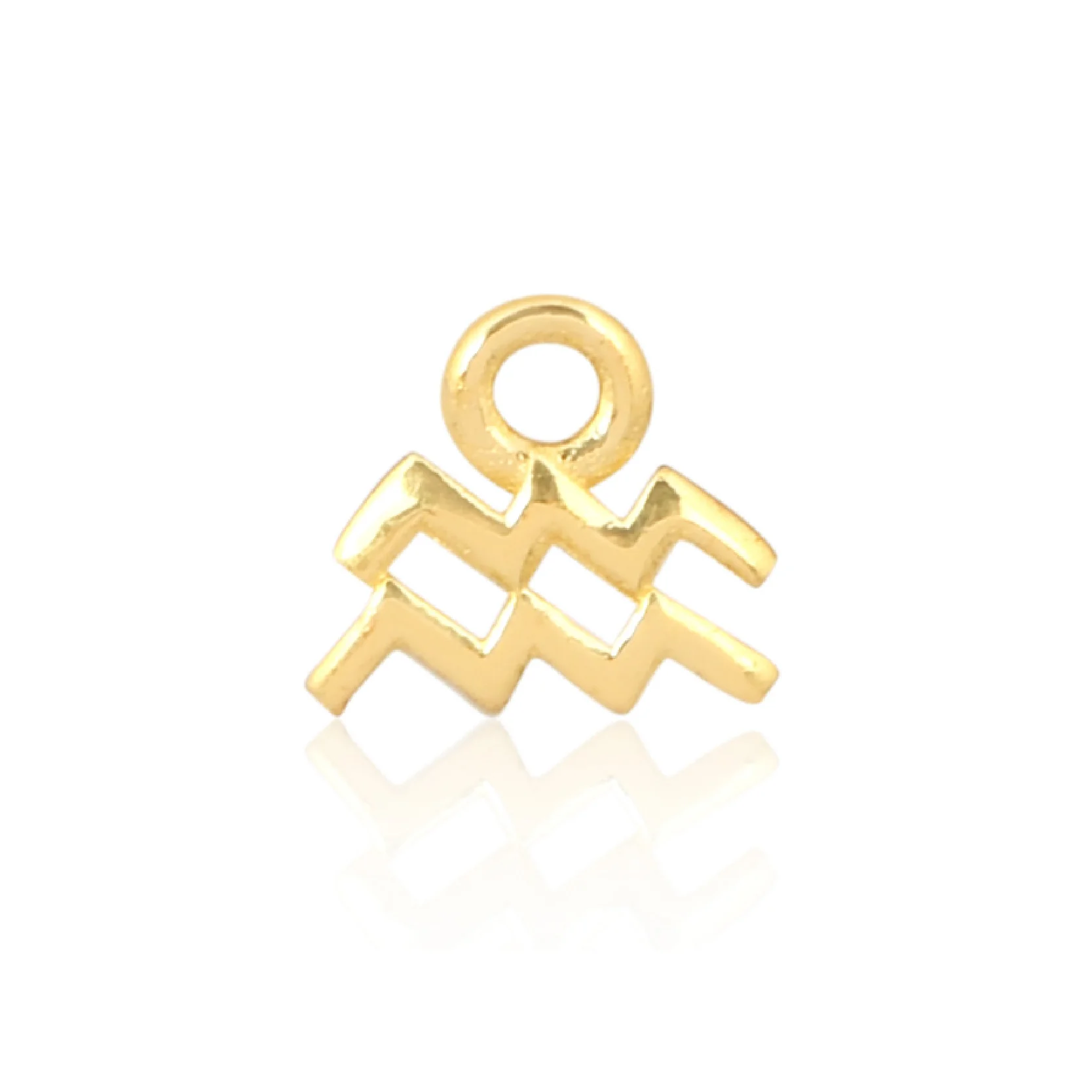 Mococo Welded Forever Gold Aquarius Charm (Water Bearer)