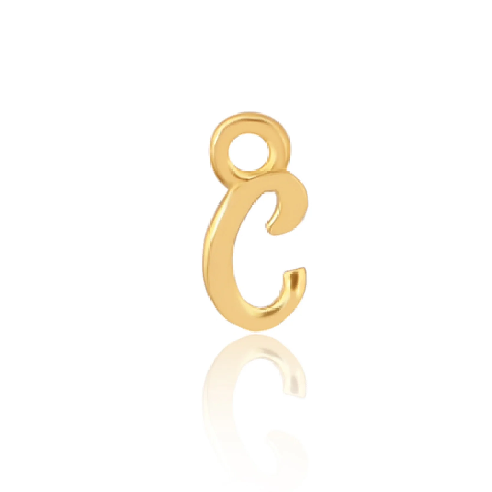 Mococo Welded Forever Gold C Initial Charm