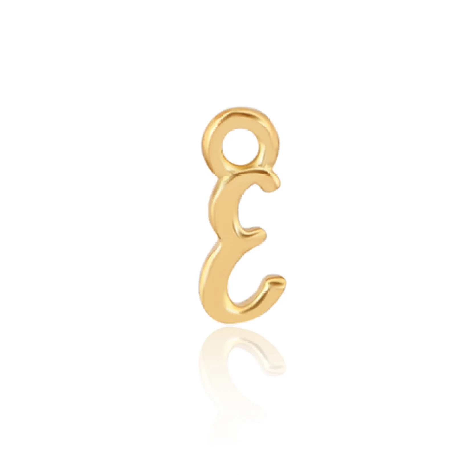 Mococo Welded Forever  Gold E Initial Charm