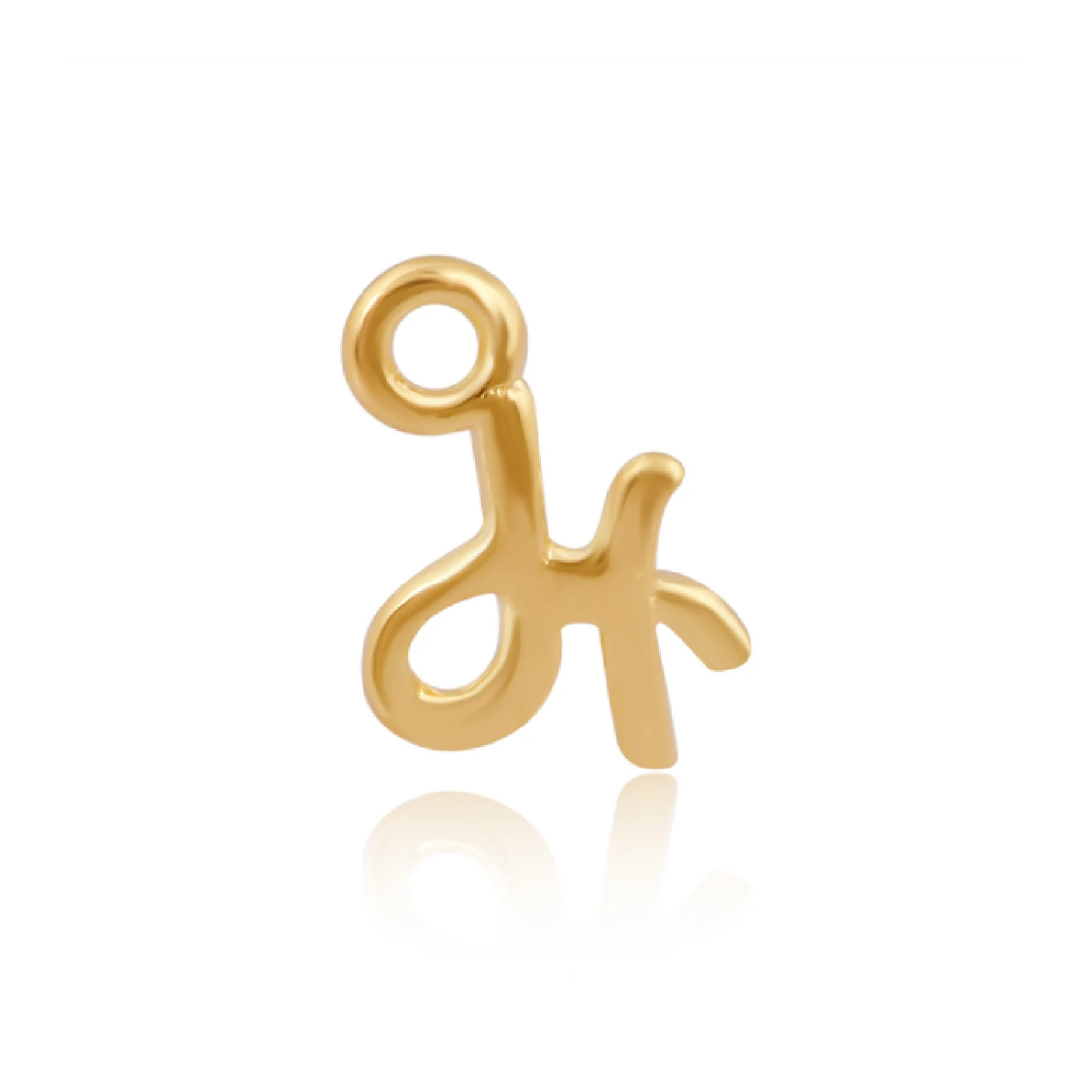 Mococo Welded Forever Gold H Initial Charm