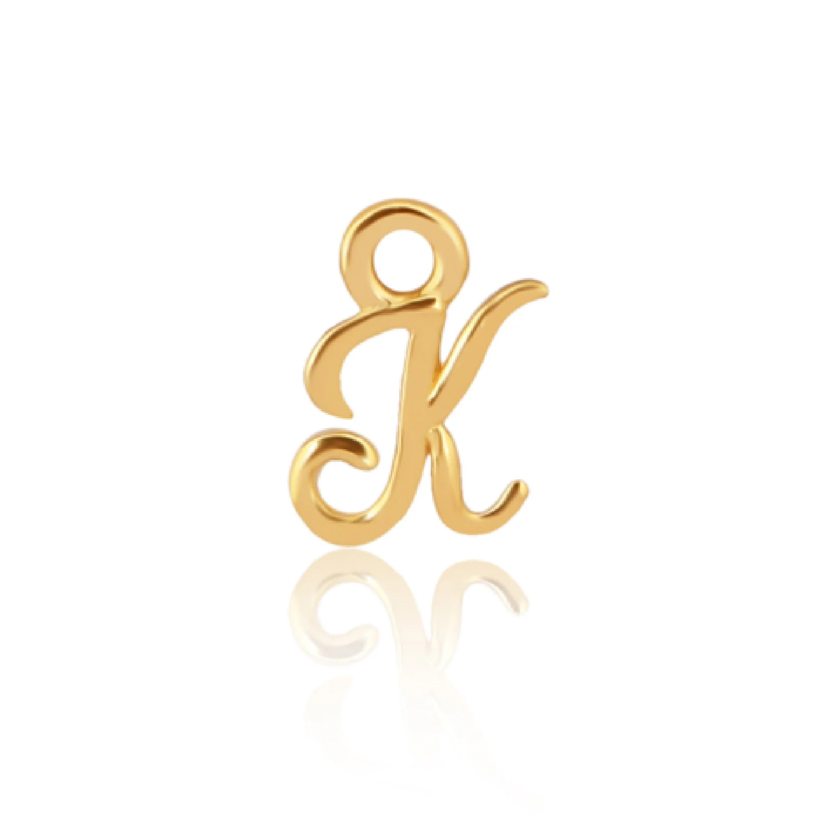 Mococo Welded Forever Gold K Initial Charm