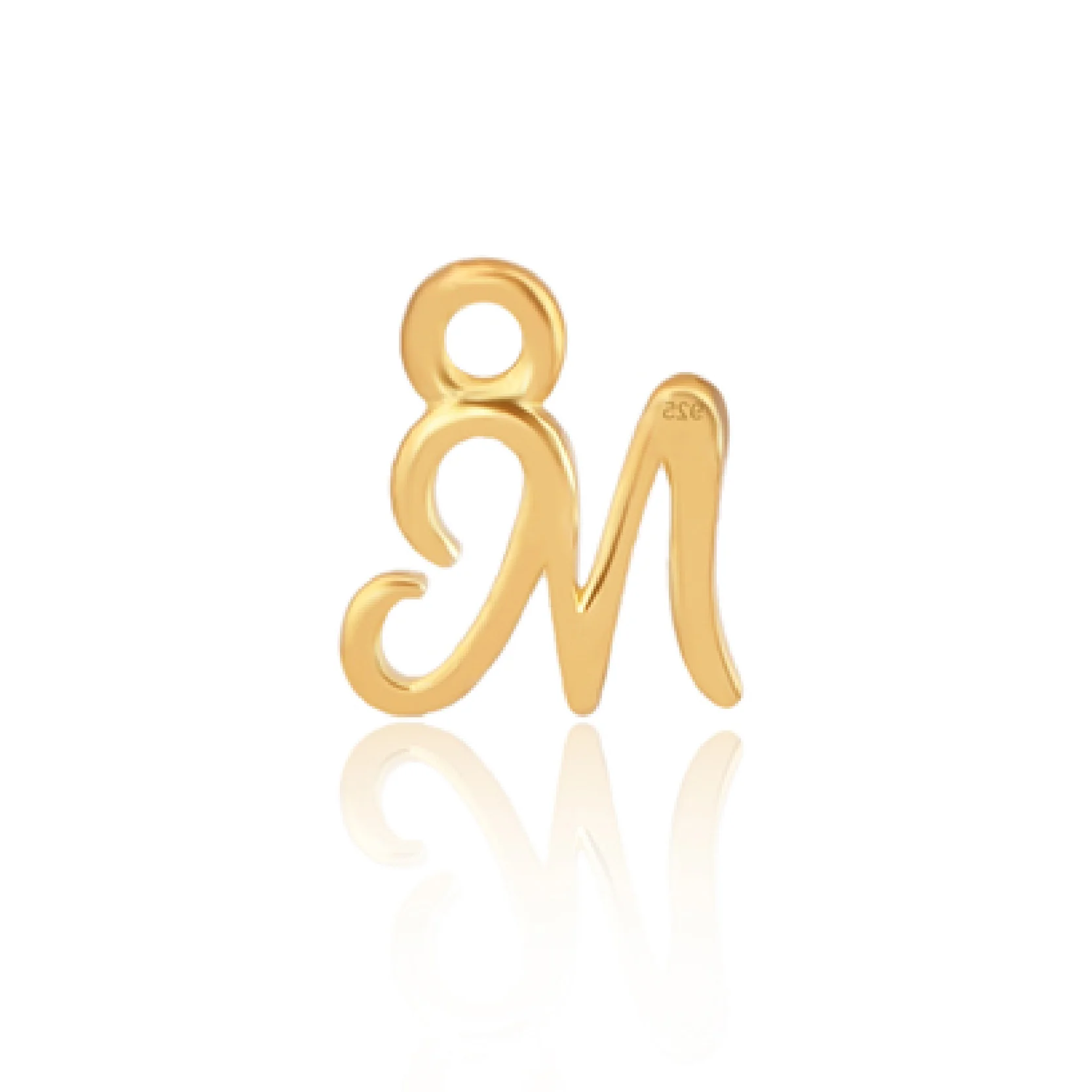 Mococo Welded Forever Gold M Initial Charm