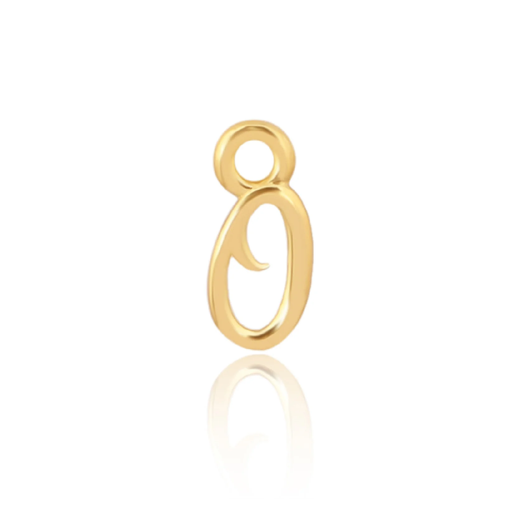 Mococo Welded Forever Gold O Initial Charm