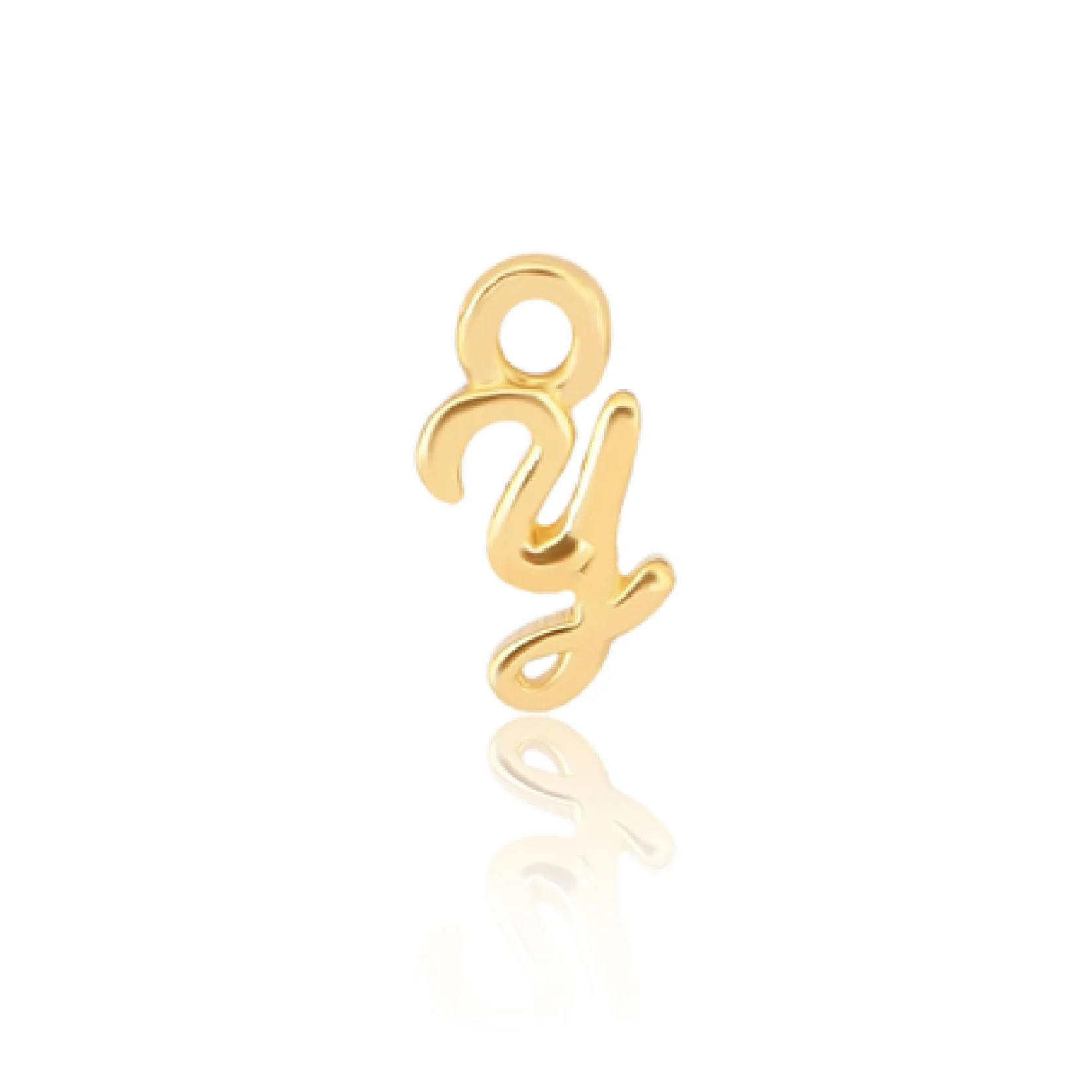 Mococo Welded Forever Gold Y Initial Charm