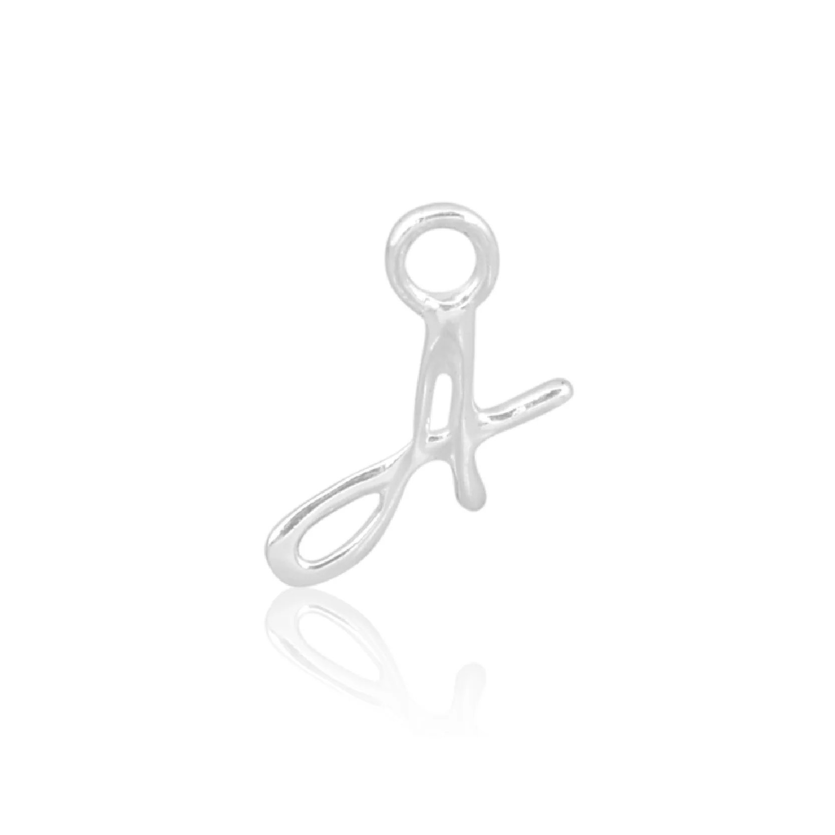 Mococo Welded Forever  Silver A Initial Charm