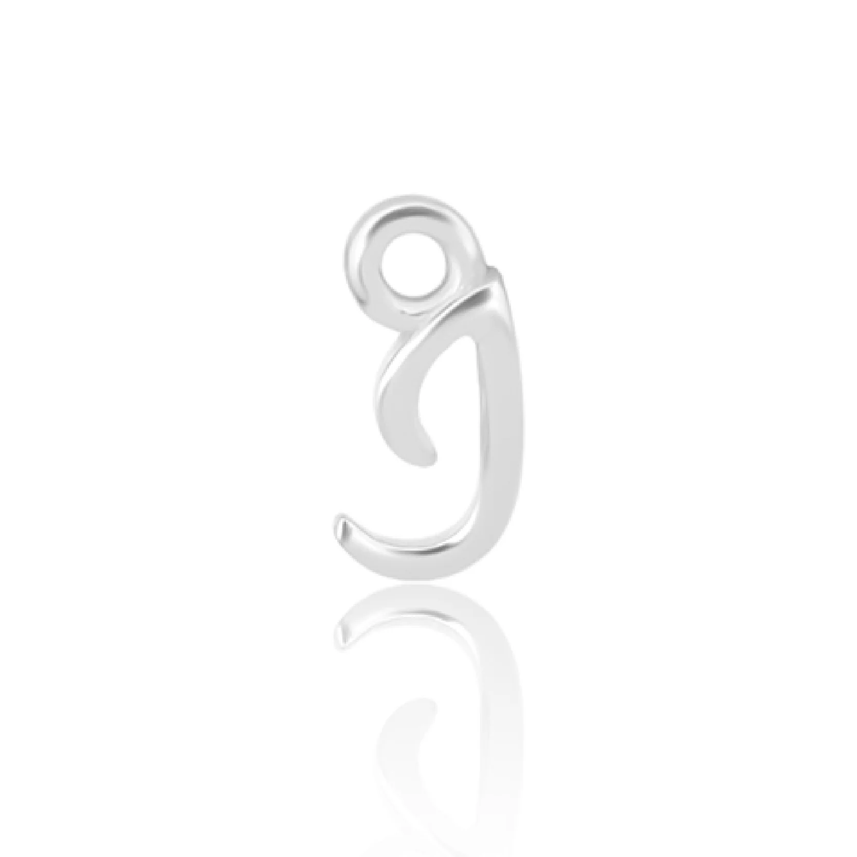 Mococo Welded Forever Silver I Initial Charm
