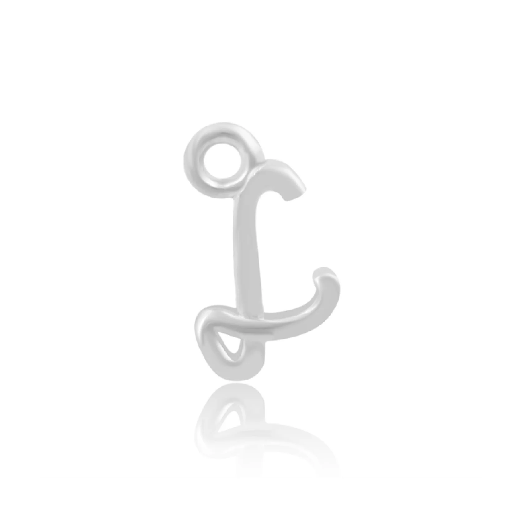 Mococo Welded Forever Silver L Initial Charm