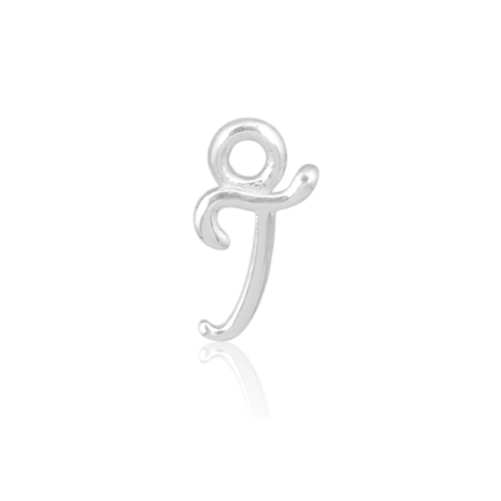 Mococo Welded Forever Silver T Initial Charm