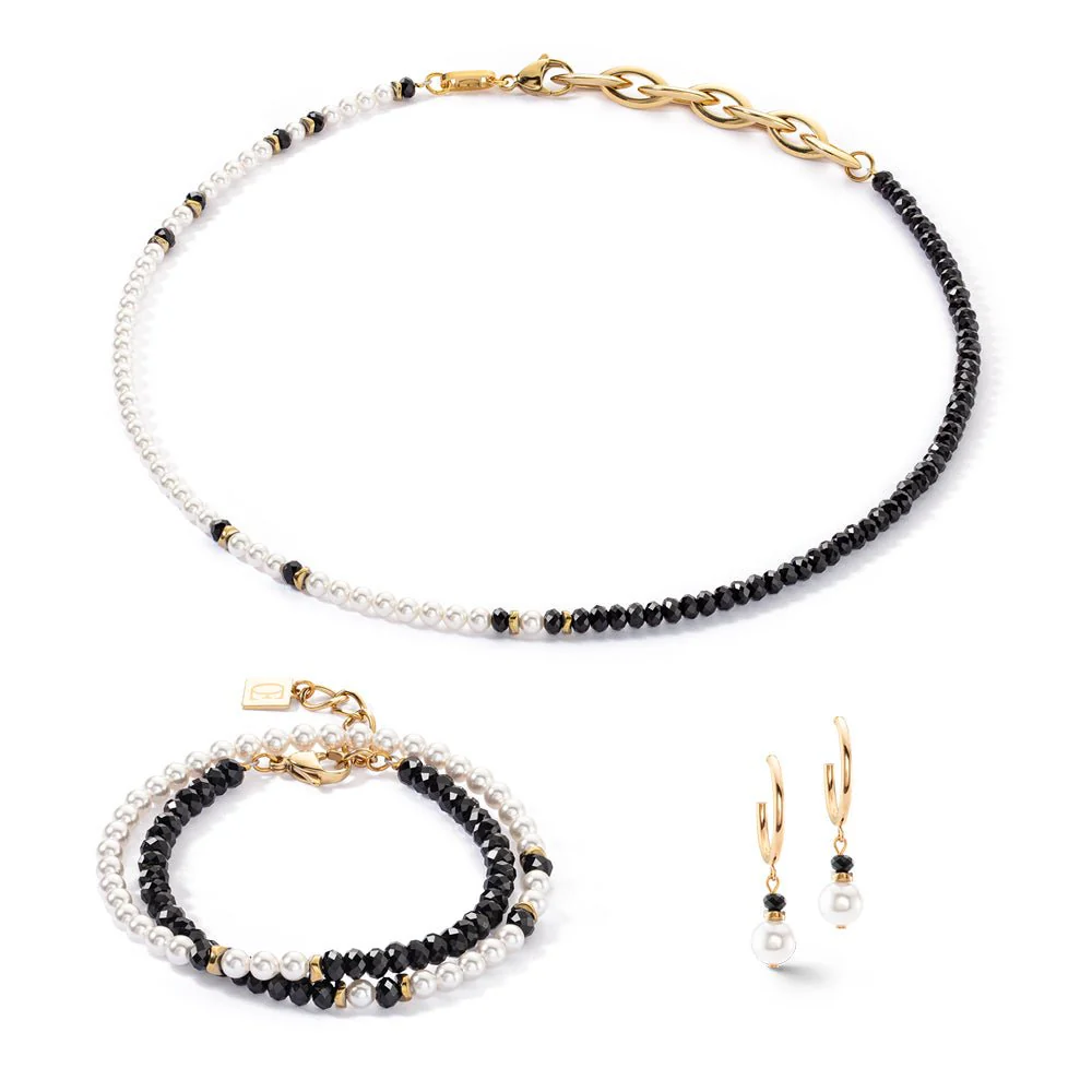 Coeur De Lion Gold Princess Pearls Trinity Bracelet - Image 2