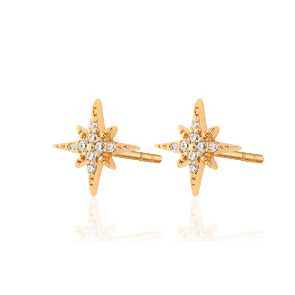 Scream Pretty Silver Starburst Stud Earrings - Image 2