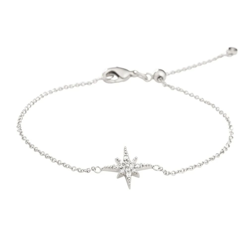 Scream Pretty Gold and Silver Starburst with Slider Clasp Bracelet