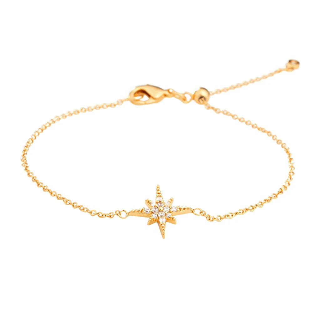 Scream Pretty Gold and Silver Starburst with Slider Clasp Bracelet - Image 2