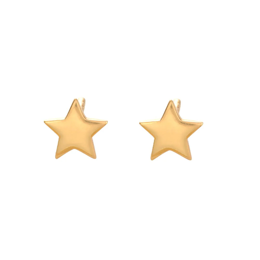 Scream Pretty Gold Tiny Star Stud Earrings