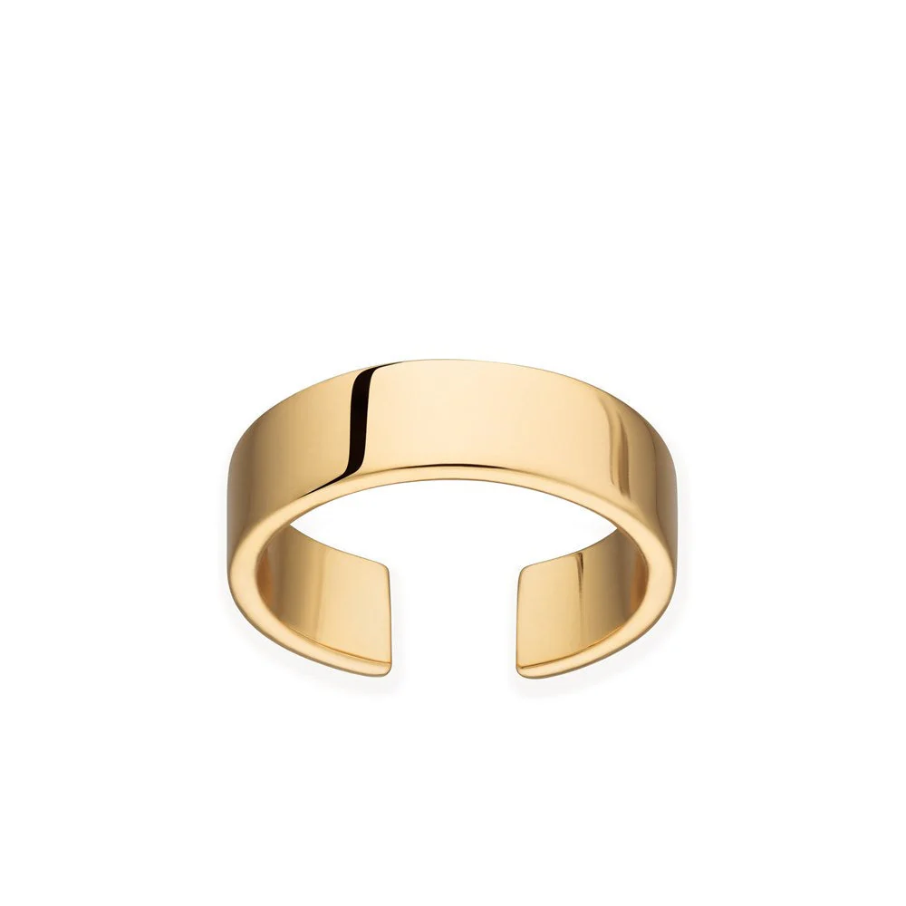 Scream Pretty Gold Wide Band Toe Ring