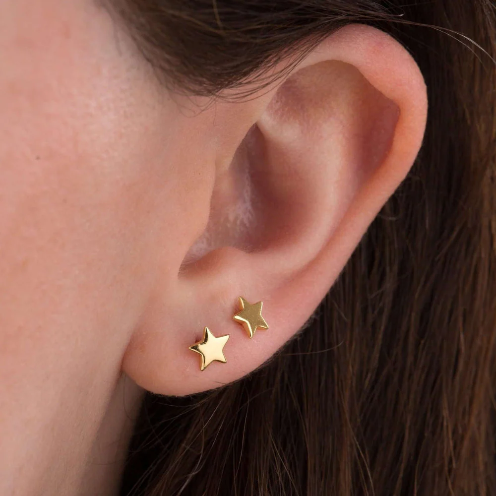 Scream Pretty Silver Tiny Star Stud Earrings - Image 3